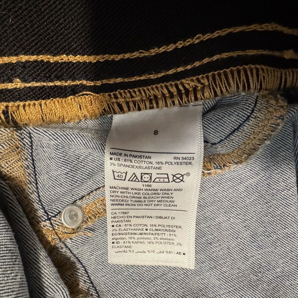 Old Navy Jeans Rockstar Built-In Sculpt Blue Denim‎ Pull-On Jegging Size 8 29x27 - Picture 8 of 13